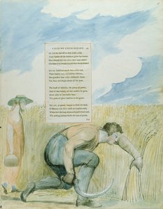 Elegy written in a Country Church-yard, design 109 from The Poems of Thomas Gray by William Blake